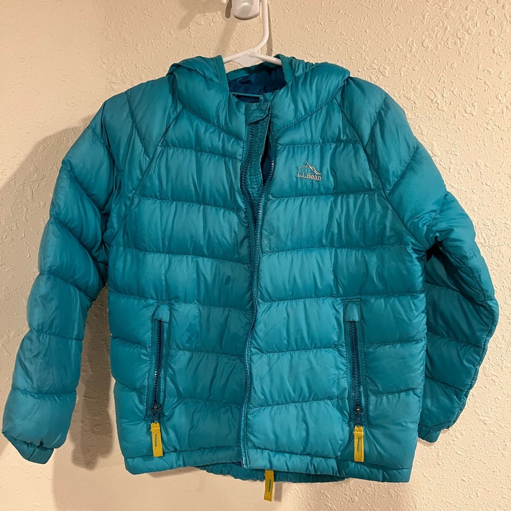 L.L. Bean down coat 4t teal